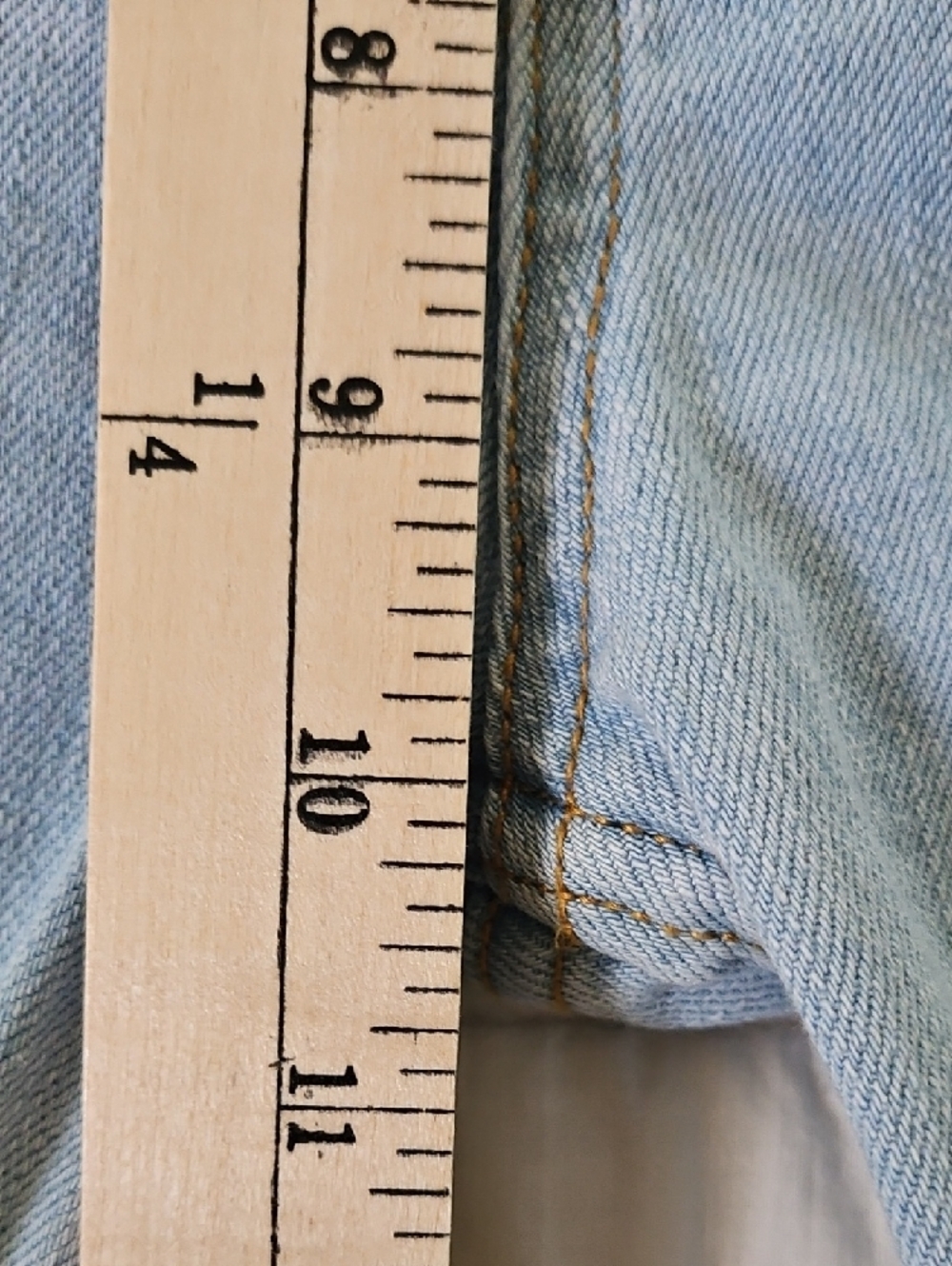 Forever 21 Sky Blue Tall Mid-Rise Bootcut Jeans w/ Floral Embroidery- Size 29 - Picture 5 of 11